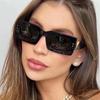 Y2K Square Rivet Sunglasses Women Men Vintage Punk Hip Hop UV400 Luxury Designer Shades