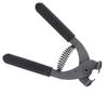 17cm HandHeld Carbon Steel Silent Pliers Leather Craft Hole Punch Tool 4mm(2 Teeth)