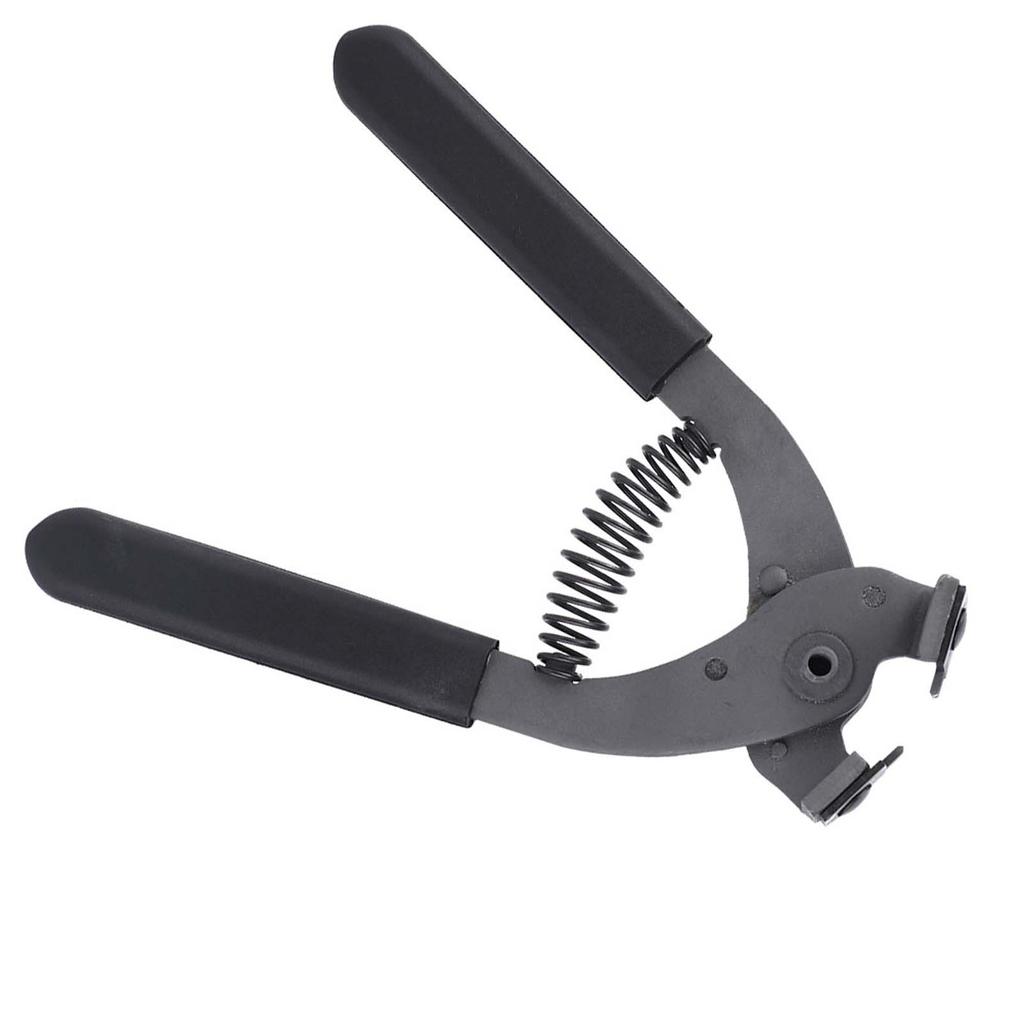 17cm HandHeld Carbon Steel Silent Pliers Leather Craft Hole Punch Tool 4mm(2 Teeth)