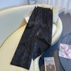 Elegant Silk Jacquard Wide-Leg Pants for Age-Reducing Comfort In New Chinese Style