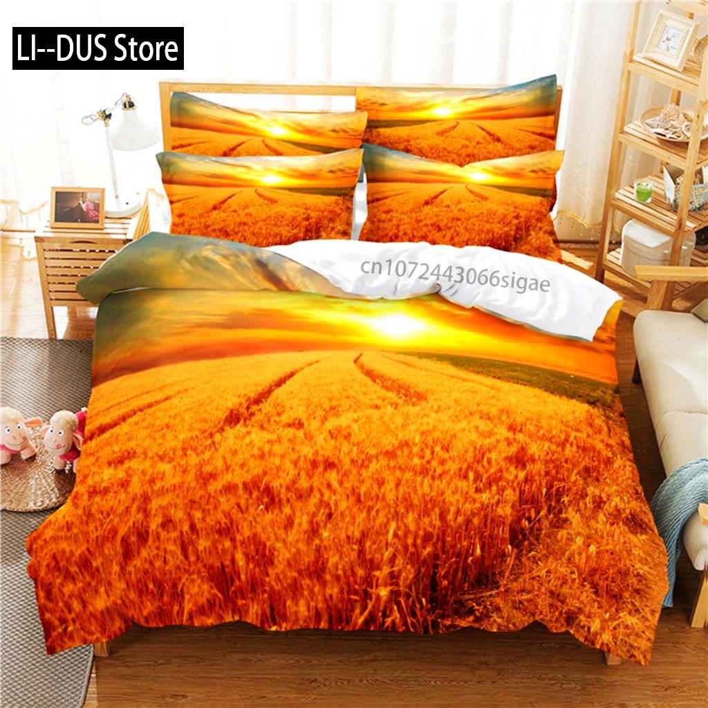 Beautiful Scenery Bedding Set Duvet Cover Set 3d Bedding Digital Printing Queen Size Bedding Sets Fashion Design