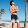 Mens Quick-Dry Double-Layer Swim Trunks With Built-In Briefs Loose Fit Breathable Water Sports Shorts Swimming Surfing