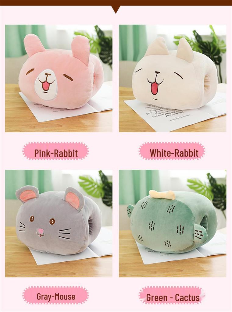 Cartoon Animal Winter Hand Warmer Pillow - Office Nap & Christmas Gift