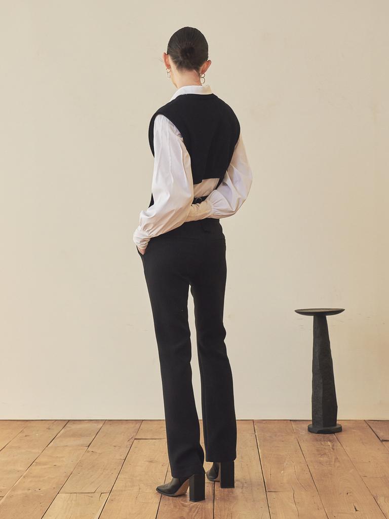 Acud Slim Bootcut Pants_Black