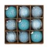 9pcs 8cm Christmas Hanging Balls Set Glitter Xmas Tree Ornaments  Home New Year Gifts