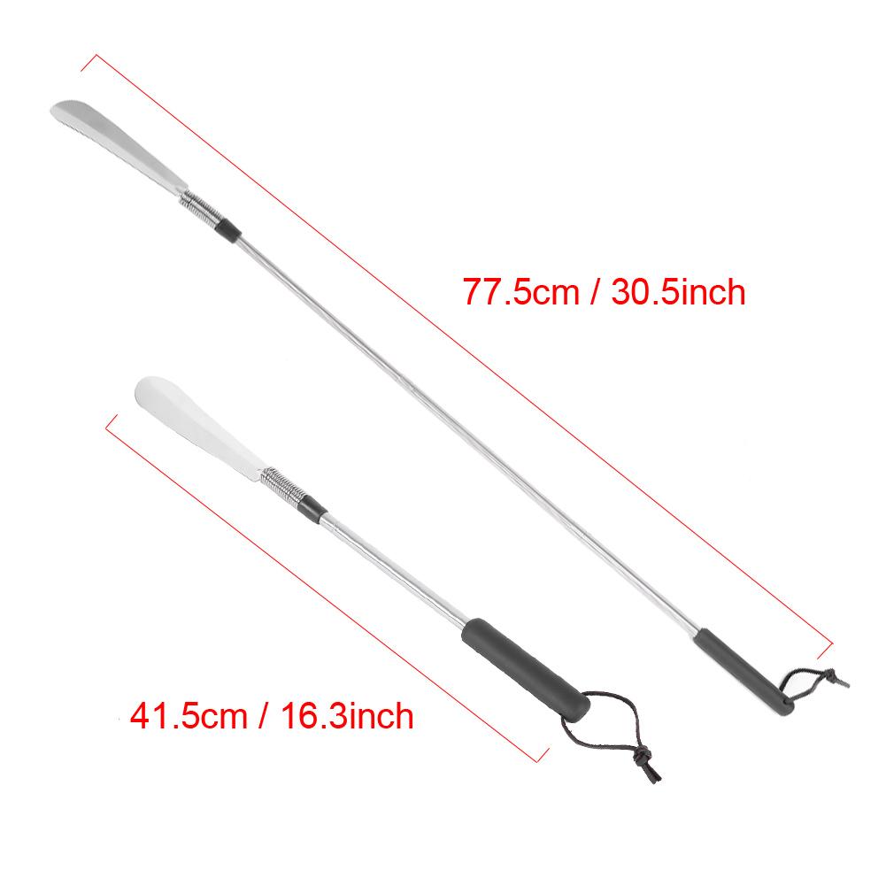 Telescopic Spring Shoe Horn Shoe Accessory Stainless Steel Shoe Lifter for Elderly People