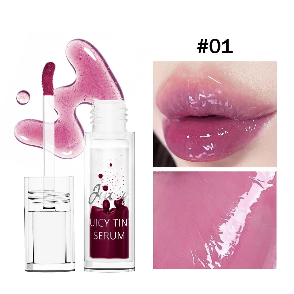 Lip Oil with Tinted Cherry Shine, Mirror-Finish Moisturizing Lip Gloss, Long-Learing Nourishing Wear for Women, 1 Piece