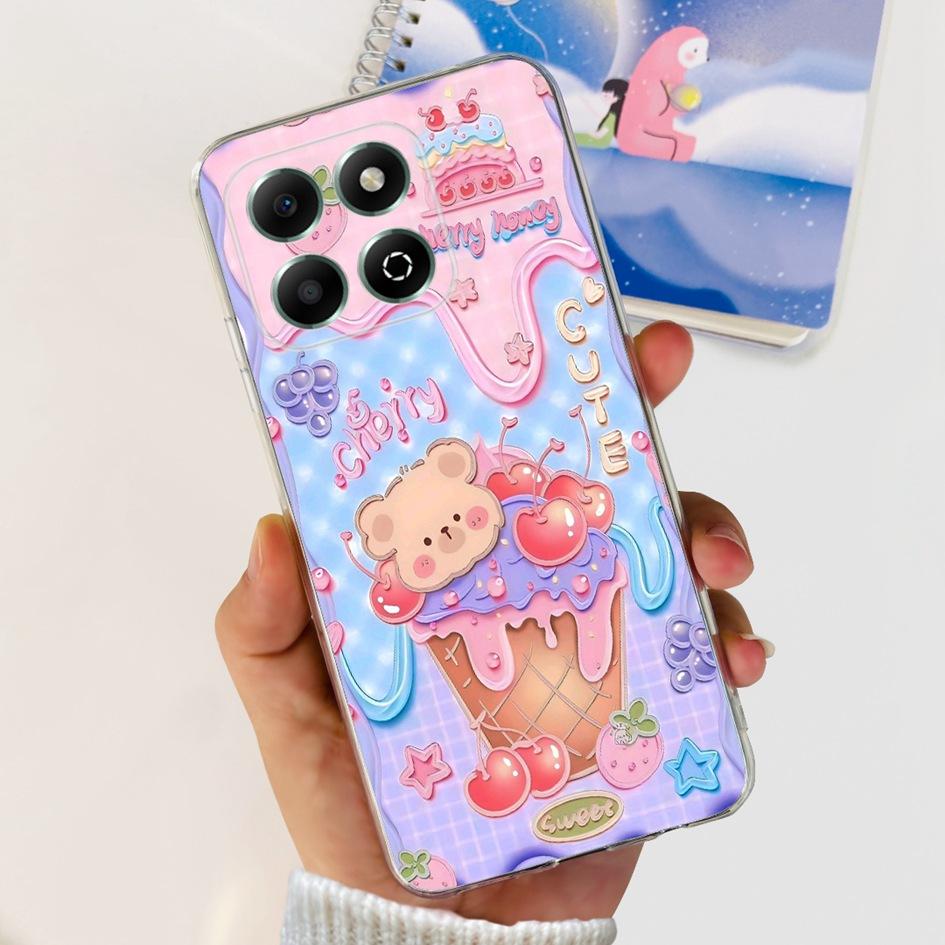For Honor X6b Case JDY-LX1 JDY-LX2 Cover Luxury Marble Pattern Soft Clear Silicone Phone Back Cover For Honor X6b 4G X 6B Fundas