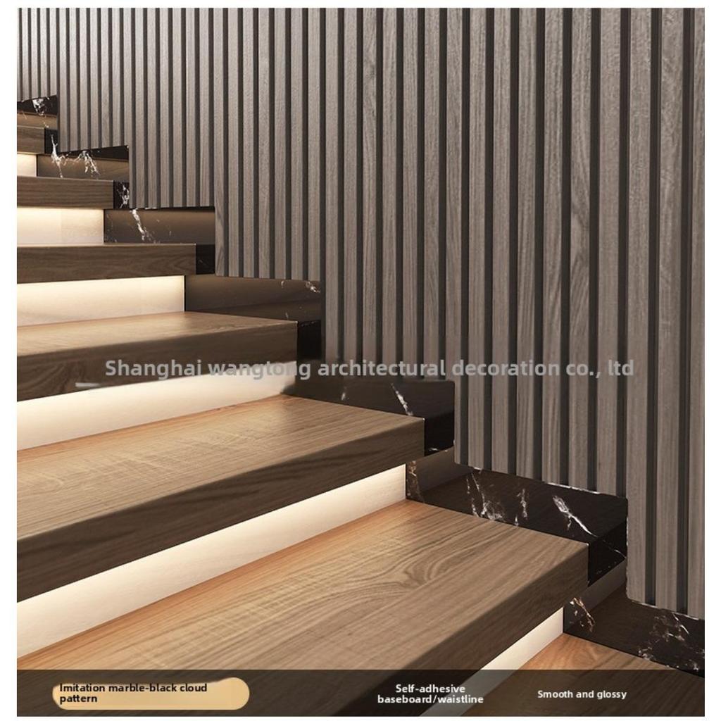 Thick Roll, European Style Marble Tile Panel Wallpaper, Self-adhesive PVC Imitation Brick, DIY Detachable, Floor and Wall Protection Strip