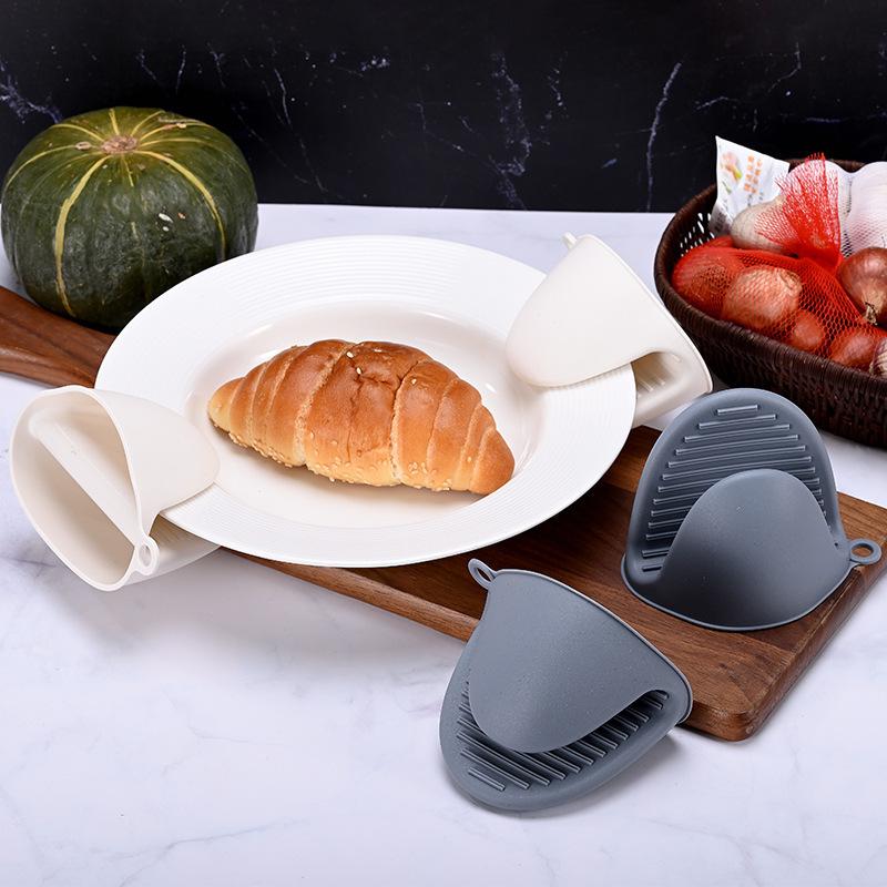 2Pcs Oven Mitts Silicone Heat Resistant Pinch Mitts Anti Scalding Non Slip Gloves Clips Pot Holder Cooking Baking Oven Mitts