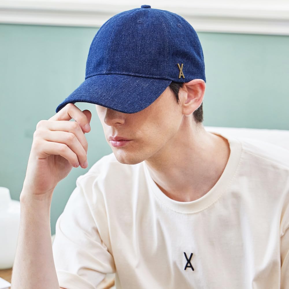 VA Stud Non Washing Denim Ball Cap Indigo