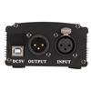 48V Phantom Power Supply 1 Channel Condenser Mic Power Supply with XLR 3 Pin Cable and USB Cable