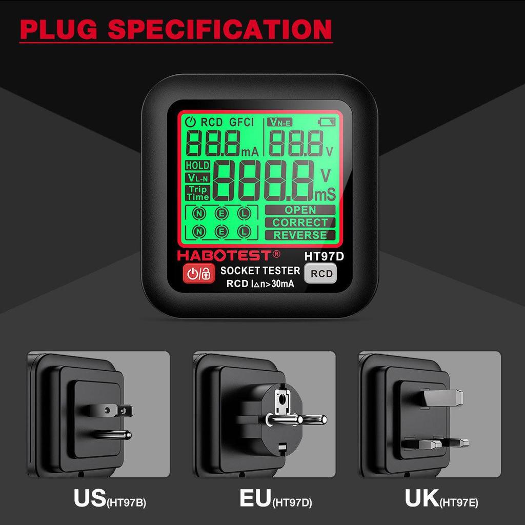 Huabo HT97 Series Socket Tester & Plug Phase Electroscope