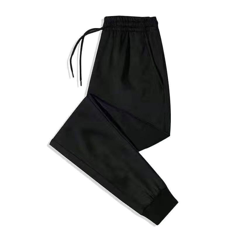 Men's Fleece-Lined Corduroy Joggers: Autumn/Winter Elastic Waist Casual Pants, Korean-Style Trendy and Versatile.