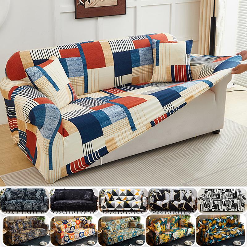 1pc Printed Stretch Sofa Slipcover Bohemia Non-slip Sofa Couch Cover Sofa Protector for Bedroom Office Living Room Home Decor