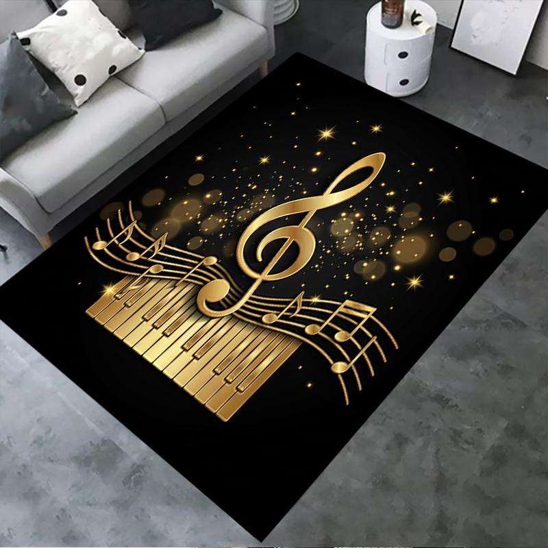 2025 New Treble Clef Carpet Rug for Living Room Bedroom Home Sofa Decoration,Kids Play Non-slip Floor Mat