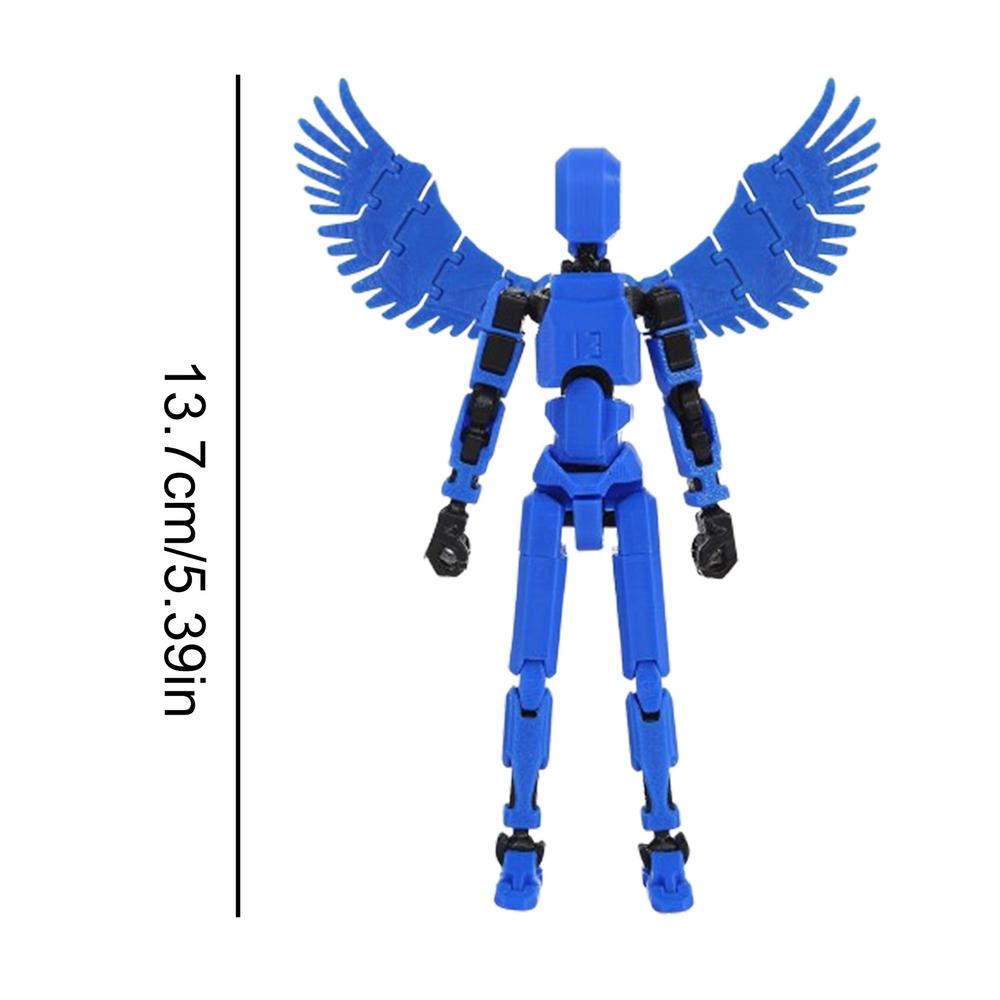 

3D Printed Multi-Jointed Movable Shapeshift Robot Games child Mannequin Dummy 13 Action Figures Gift Games Toy for girl boy Kids синий