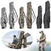 3 Layers Fishing Rod Case Portable Folding Fishing Pole Bag for Fishing Camping Hiking Traveling