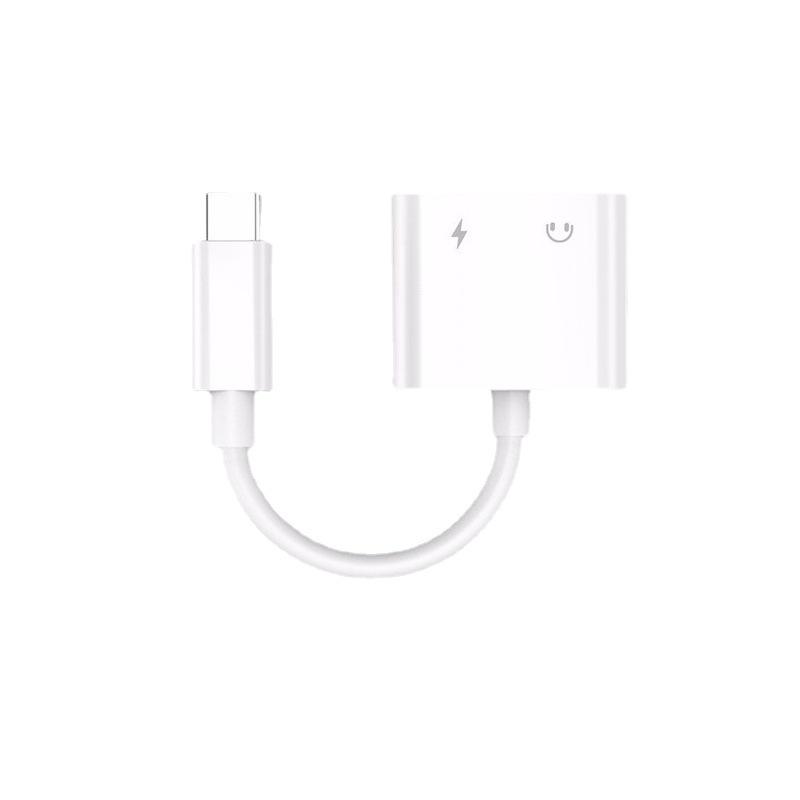 2-in-1 Dual Type-C to 3.5mm Adapter: Stream, Call, Listen & Charge