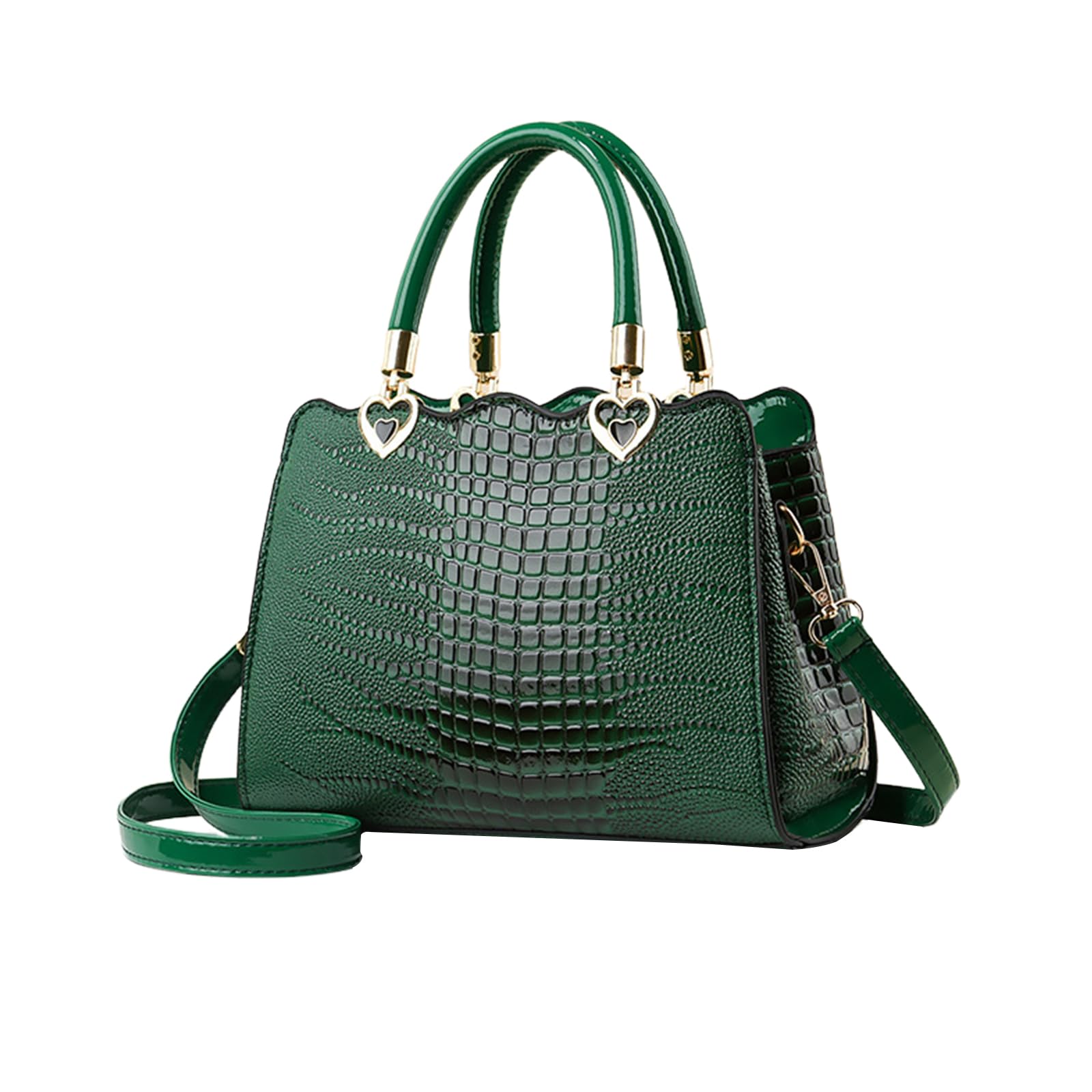 

Elegant Shoulder Stylish Crossbody Bag with Multiple PU Leather Business Popular for Green NICOLE&DORIS Women s Handbag, Bag, Studs, Dividers, зелений