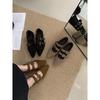Design Sense Retro Pointed Head Shallow Mouth Inner Height Increase Single Shoes Women's Autumn 2025 New French Evening Wind Mary Jane Shoes