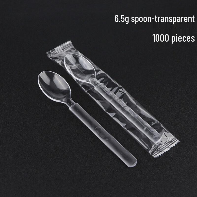Clear Disposable Plastic Spoon & Fork Set 1000 штук