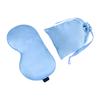Silk eye mask simulation silk bag two-piece set printing embroidered silk eye mask