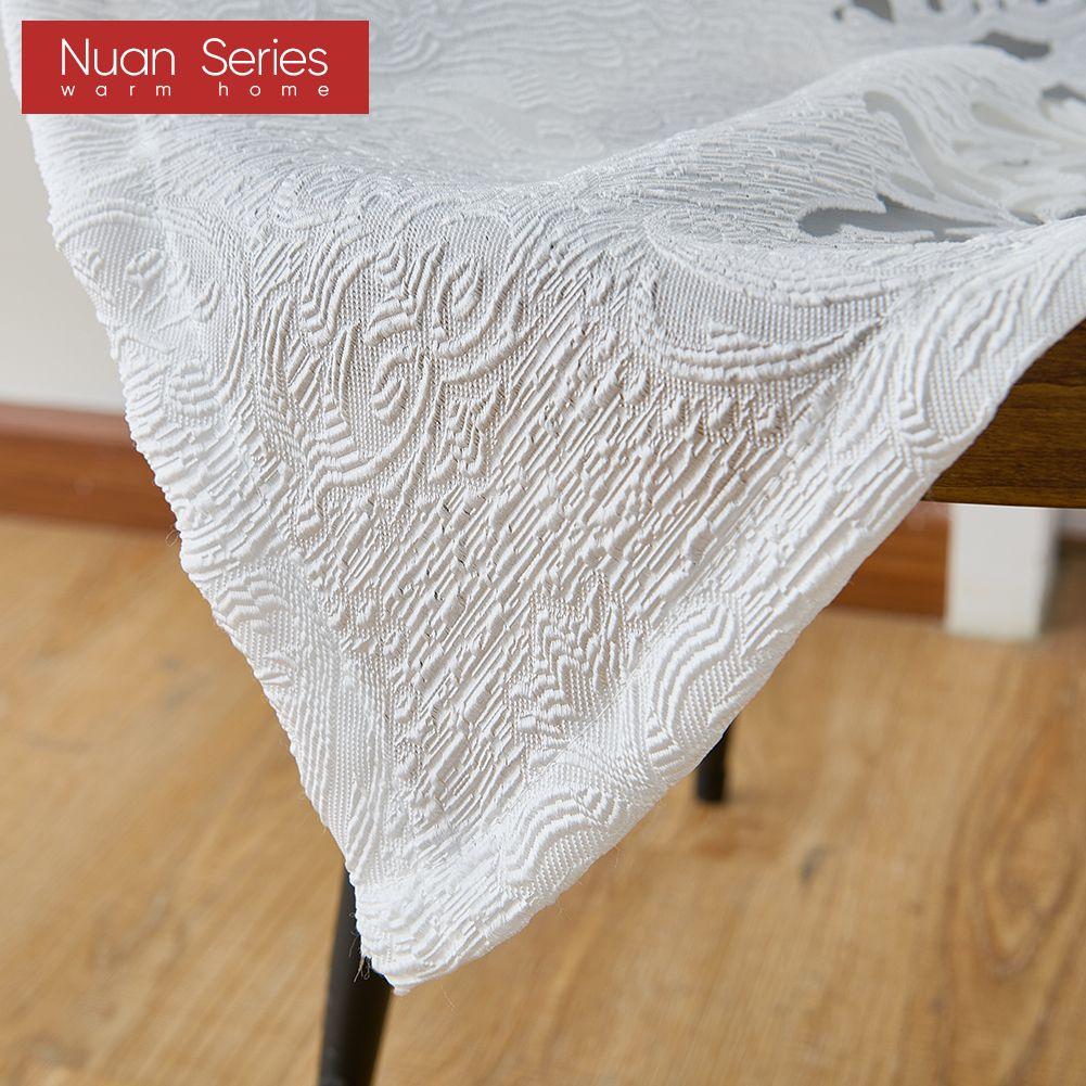 1PC Nuan Series 10% Blackout Fashionable Classic Tulle Versatile Jacquard Sheer Curtain for Kitchen Living Room Bedroom Balcony Window Home Decor
