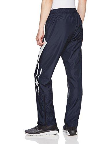 Mizuno Training Windbreaker Pants, Moisture-Wicking, Quick-Drying, Unisex, Size XS, Deep Navy x White, 32JF8015