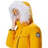 Anta Solid Color Zipper Hooded Water-Resistant Down Jacket Women Outerwear Basic-Black 162417911-3
