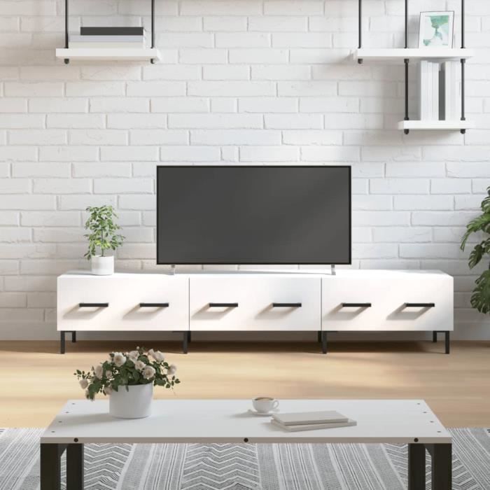 VidaXL TV Cabinet White 150x36x30 Cm Engineered Wood 829156
