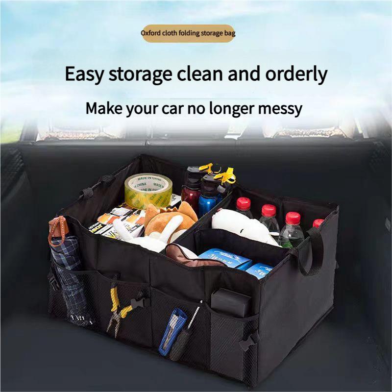 Environmentally Friendly Foldable Large Capacity Car Trunk Storage Box Wear-resistant And Waterproof Suitable For Car SUV Trunk
