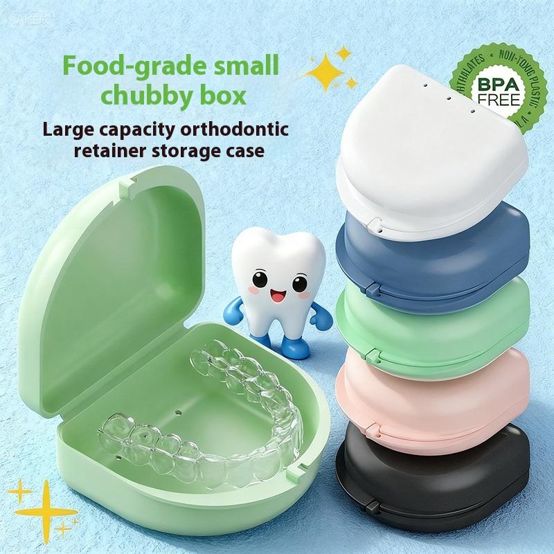 High Quality Double Layer Retainer Braces Storage Box Soaking Invisible Teeth Denture Cleaning Tooth Portable Storage Case