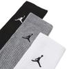 Air Jordan Everyday Crew Socks 3 Pairs 'White Grey Black' Men's DX9632-914
