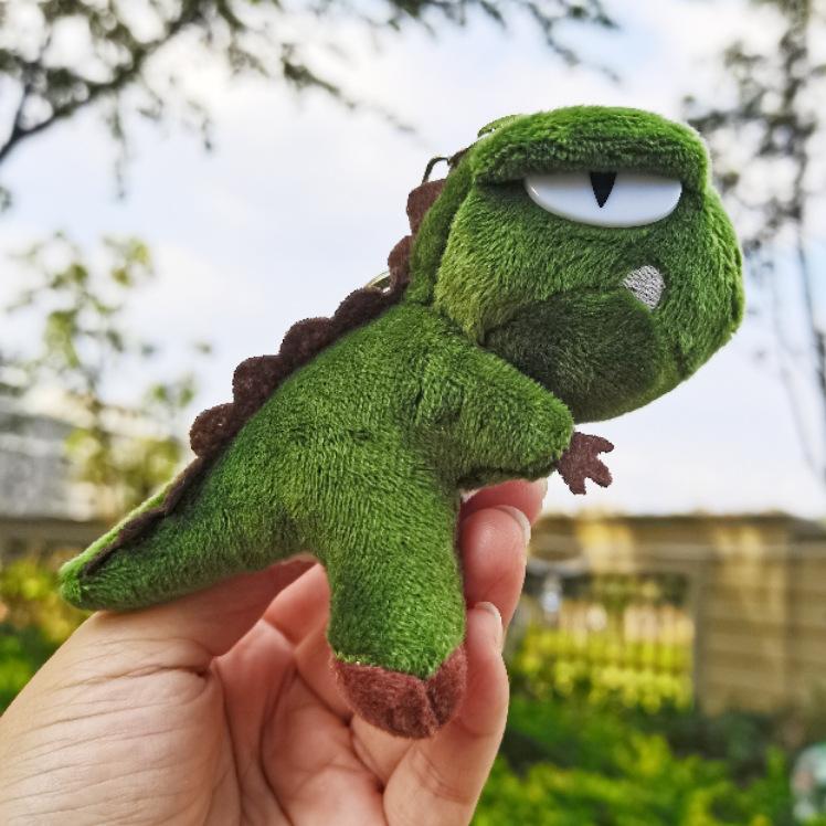 Ins Package Pendant Small Dinosaur Doll Book Keychain Dinosaur Cute Plush Hanging Bag Pendant