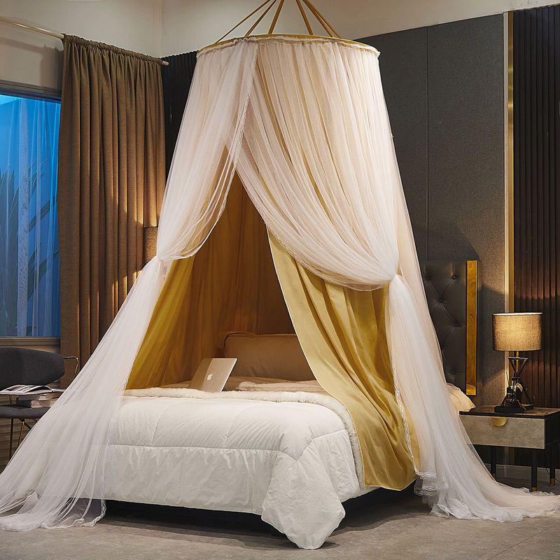 Princess Style Hanging Mosquito Net: Dustproof, Light-Blocking Dome Bed Canopy, Easy Installation