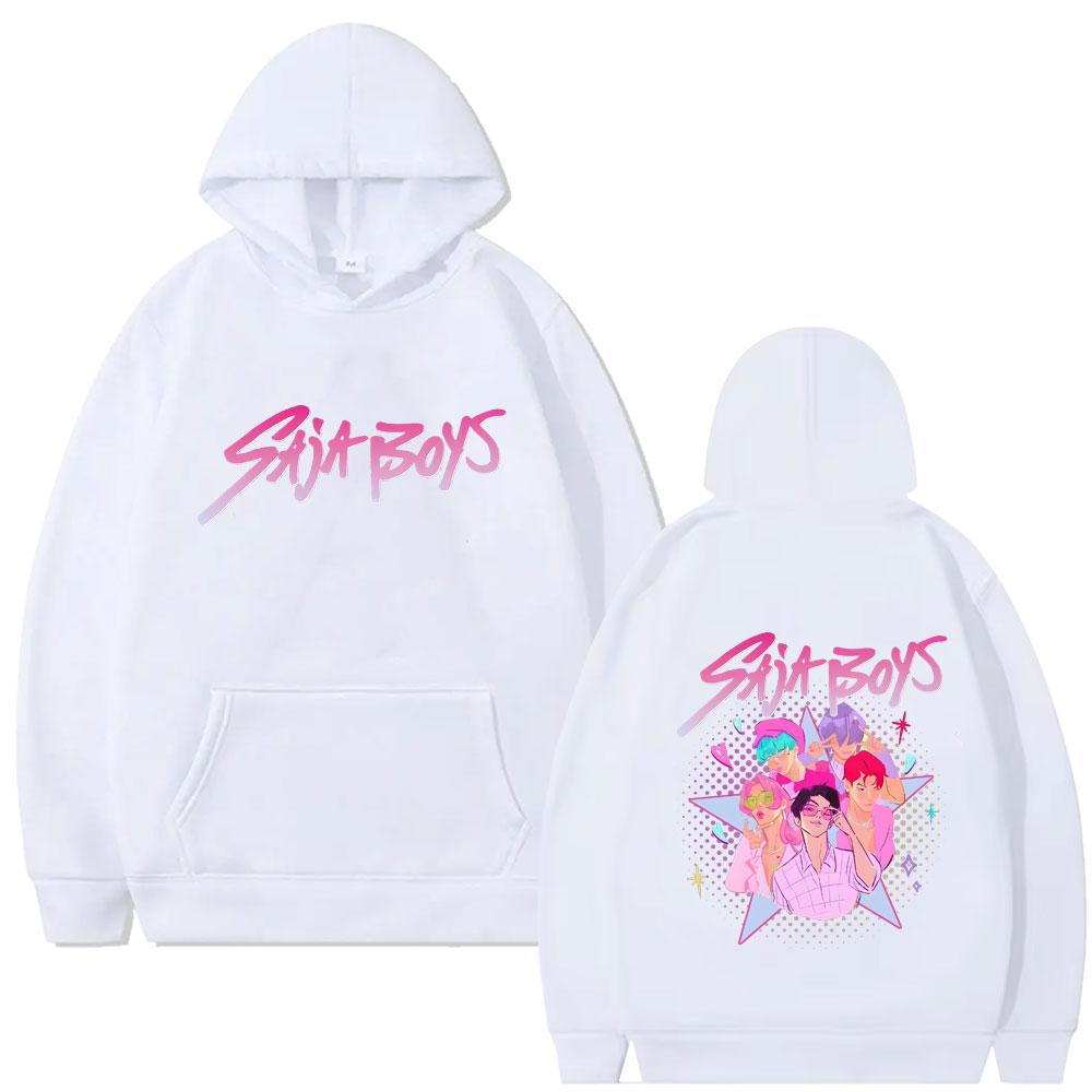Film KPop Lovci démonů Saja Boys Grafická mikina s kapucí Pánská Dámská Korejský módní trend Streetwear Pánské Vintage pulovry s kapucí