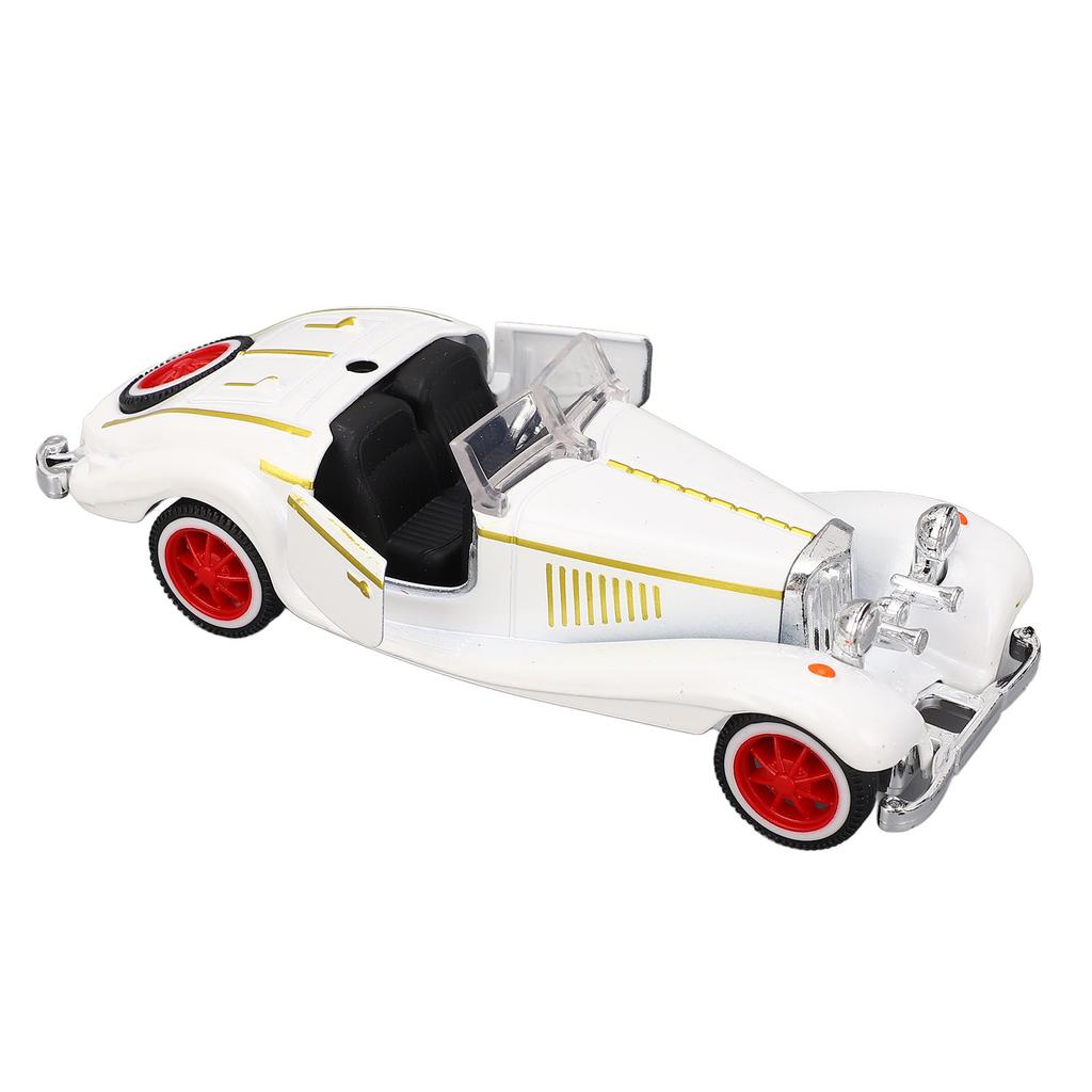 1:32 Scale Vintage Convertible Car Model Alloy Diecast Model Car Toy for Kids Birthday Gift White