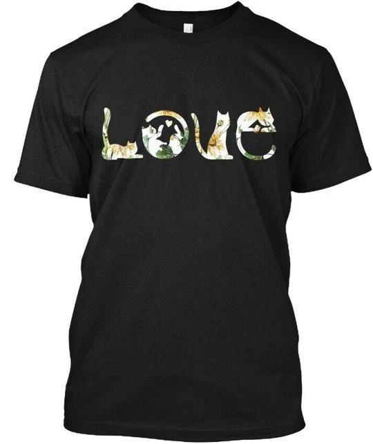 

Love Cat T-Shirt Made in the USA Size S to 5XL XL