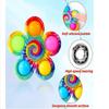 Fidget Spinner Children's Camouflage Five Finger Bubble Silicone Rotating Fingertip Gyroscope Adult Release Stress Relieving Toy