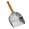 Stainless steel cat litter shovel tofu cat litter mixed cat litter shovel fine hole metal large mineral sand shovel feces artifact pet