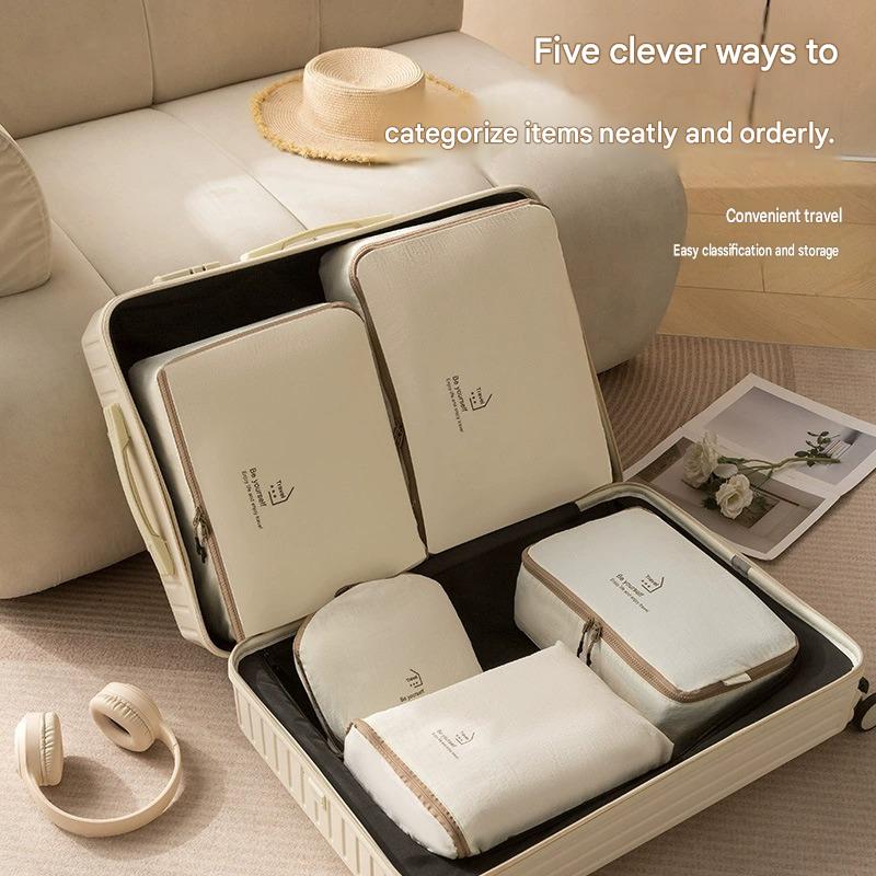 Large Capacity Travel Organizer Bags Terylene Suitcase Packing Cubes Dustproof Shoe Underwear Cosmetic Storage Bags