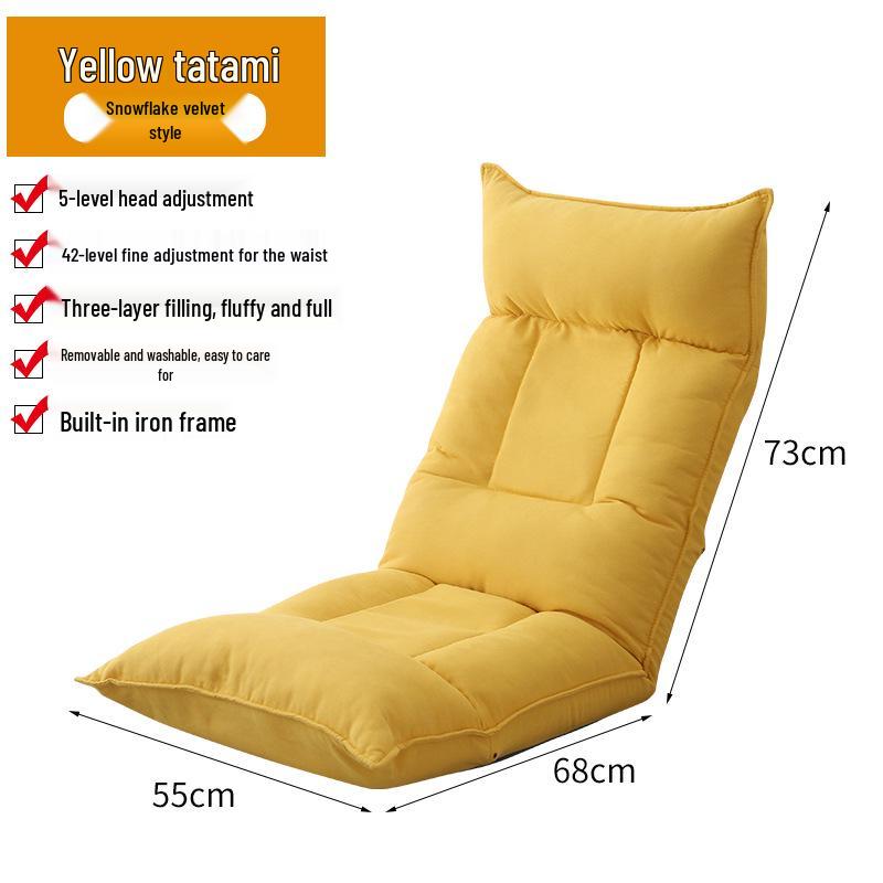 Convertible Balcony Tatami Recliner Chair – Dormitory Sofa Bed for Relaxation