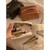 Large Capacity Double Zipper Makeup Bag Female Portable Simple New High-Grade Sense Travel Skincare Toiletry Bags Storage Pack