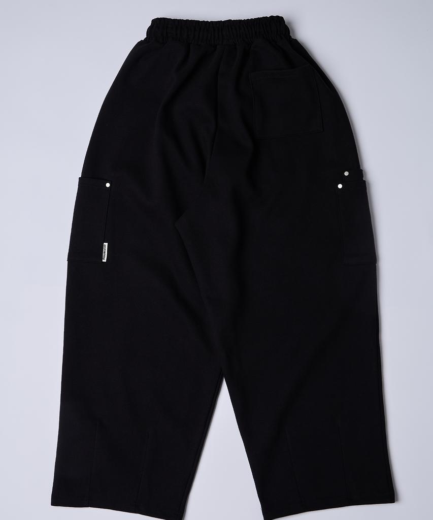 DOUBLE JD Rivet Balloon Fit Pants (Black)