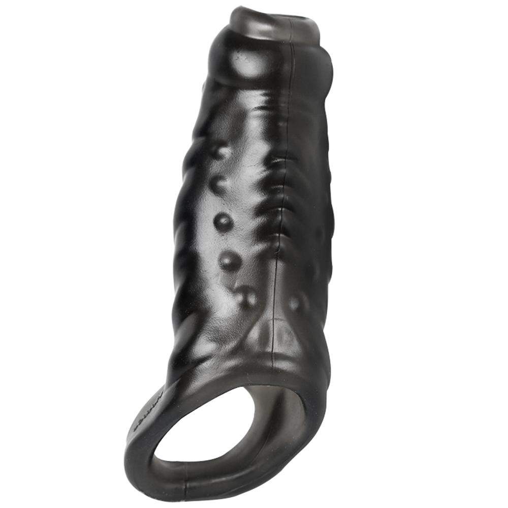Penis Sleeve Enlargement Extender Male Condom Delay Ejaculation Cock Ring Trainer Enlarger Sex Toys for Men Dick Enlargemen