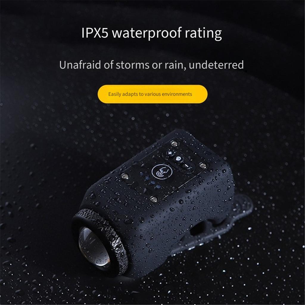 Kids Bicycle Front Light Horn 2‑in‑1, USB Rechargeable High Bright Rainproof Bike Headlight for Night Riding Mountain Bicycle