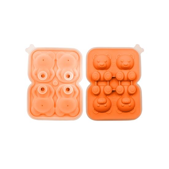 Ice Cube Mold Bear Shape Ice Making Mold Food-Grade Flexible Silicone Ice Tray for Drinks Candy Chocolate