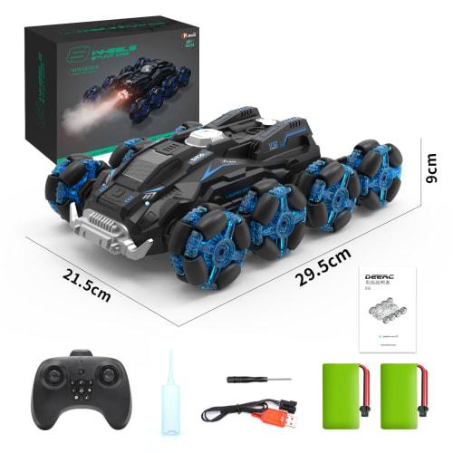 8WD Off-Road Stunt Car for Kids, 12-Channel, Programmable & Auto Demo, Multiple Transformations, 360-Degree Rotation, 60 Minutes of Operation Time, Lo
