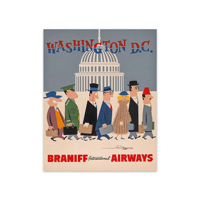 Vintage Army Propaganda Poster and Prints American Washington Art Canvas Painting Wall Art Pictures Cuardos for LivingRoom Decor